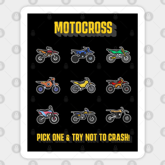 Motocross Bike Selection Sticker by Mara Bun